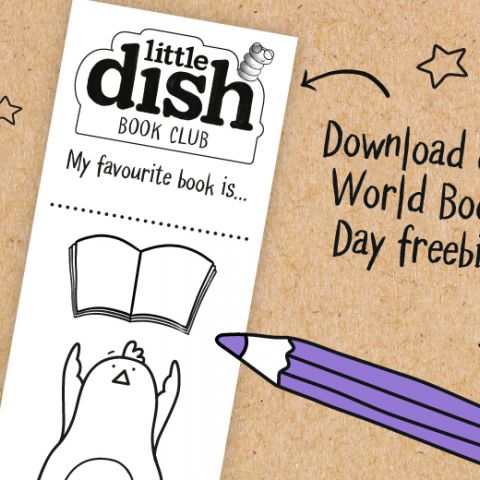 Colour-in bookmark for World Book Day